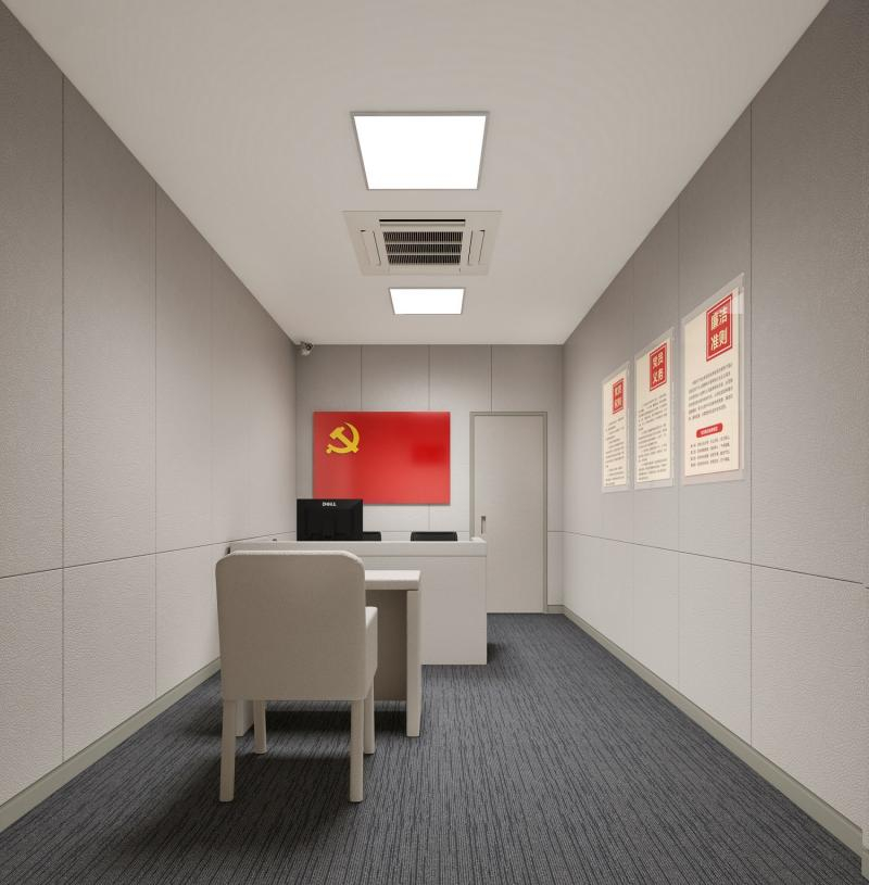 谈话室审讯室询问室定制阻燃隔音防撞墙面软包新材料建设